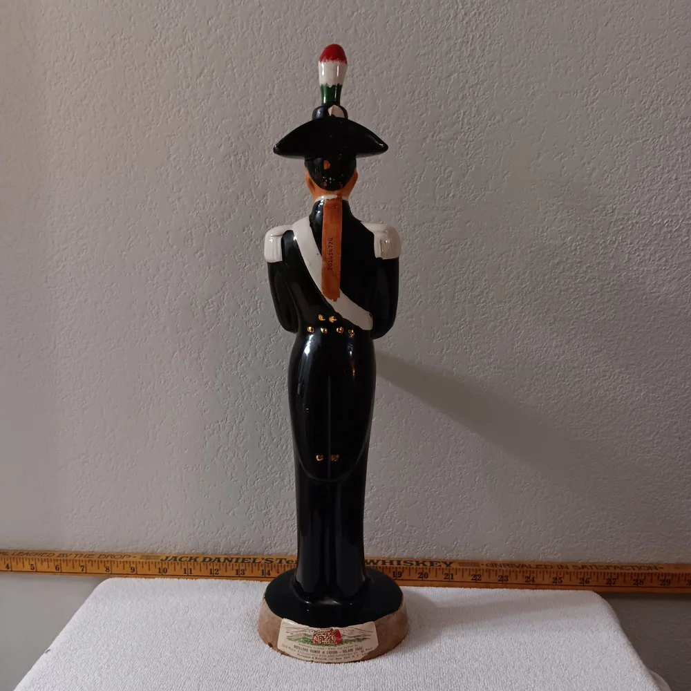 Ceramic Soldier Figurine with Black Uniform